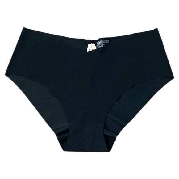 Victorias Secret No Show Seamless Supersoft stretchy Hiphugger Panty Black M - Picture 1 of 3
